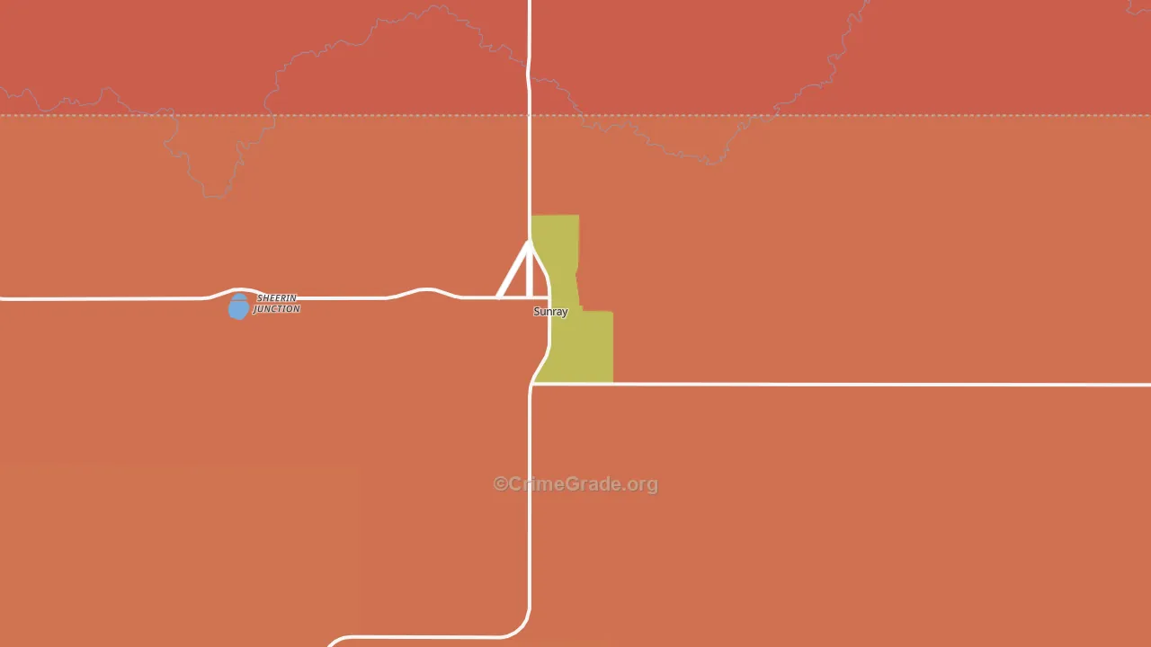 79086, TX Map of Theft Rates