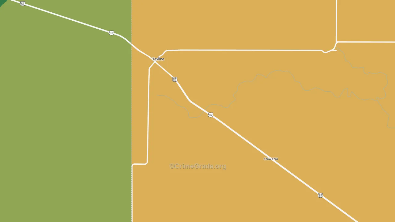79087, TX Map of Theft Rates