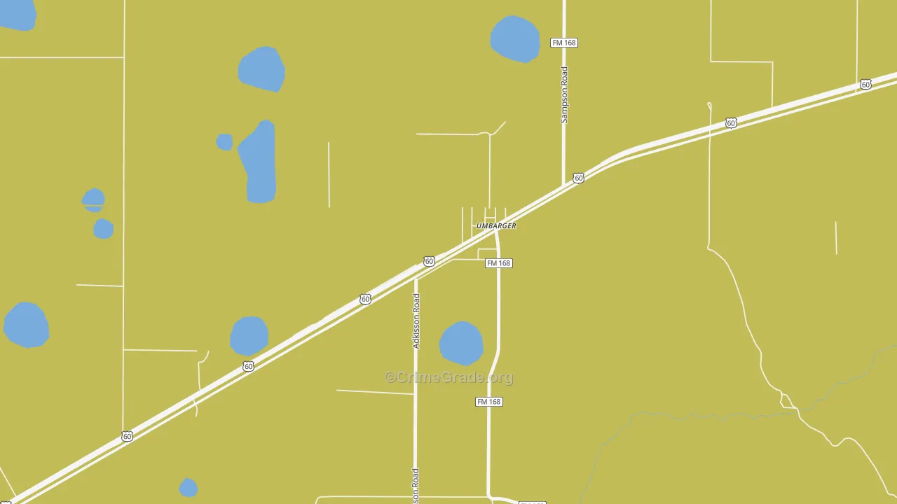 79091, TX Map of Theft Rates