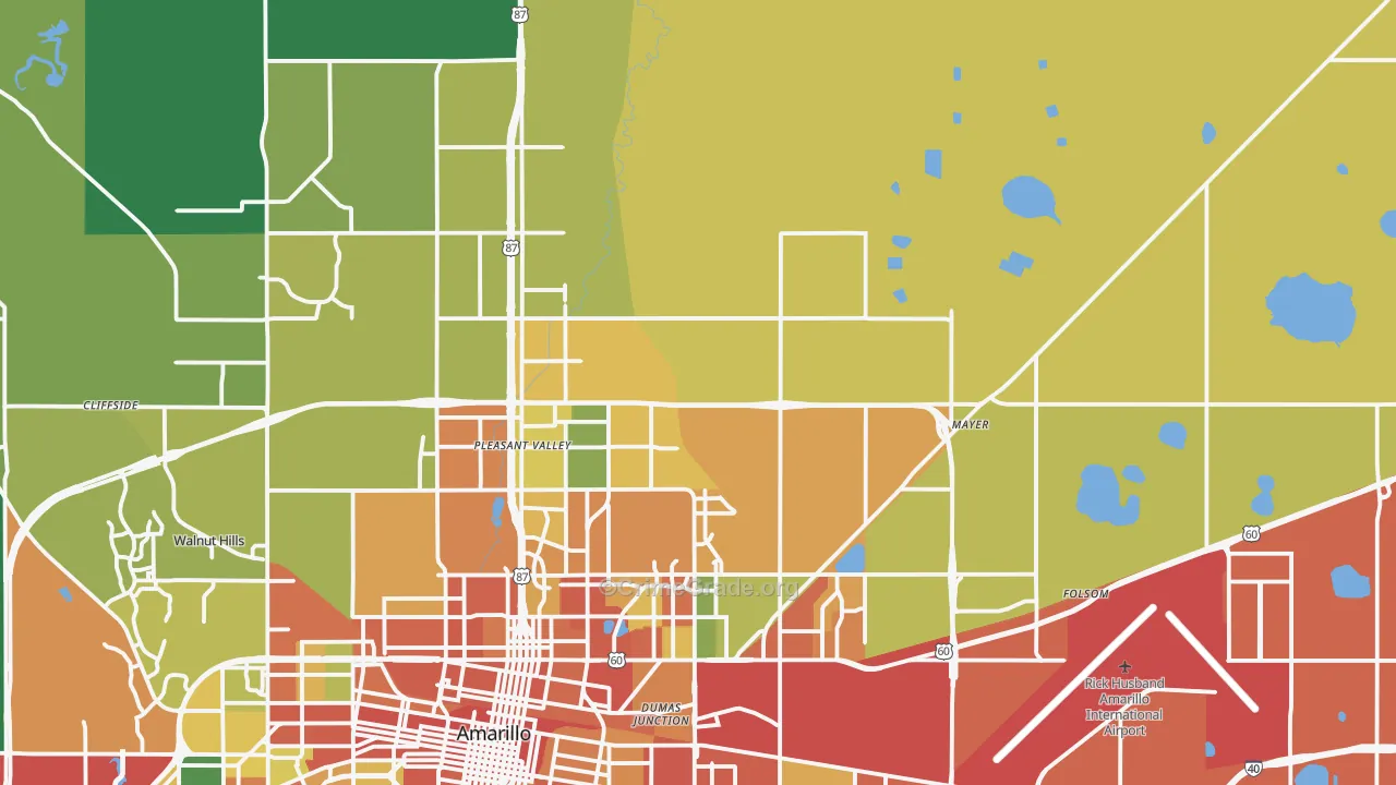 79108, TX Map of Theft Rates