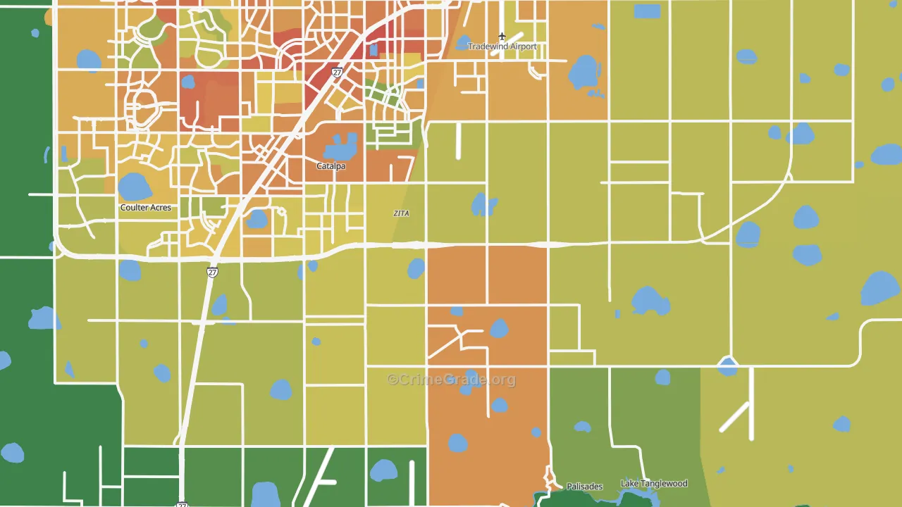 79118, TX Map of Theft Rates