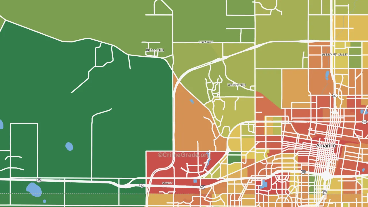 79124, TX Map of Theft Rates