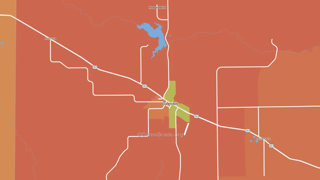 79226, TX Map of Theft Rates