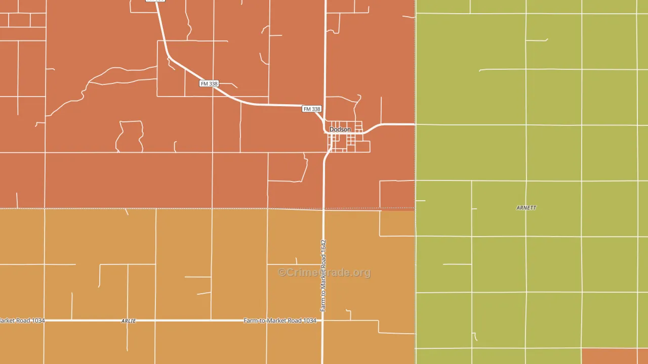 79230, TX Map of Theft Rates