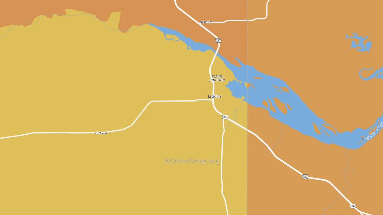 79233, TX Map of Theft Rates