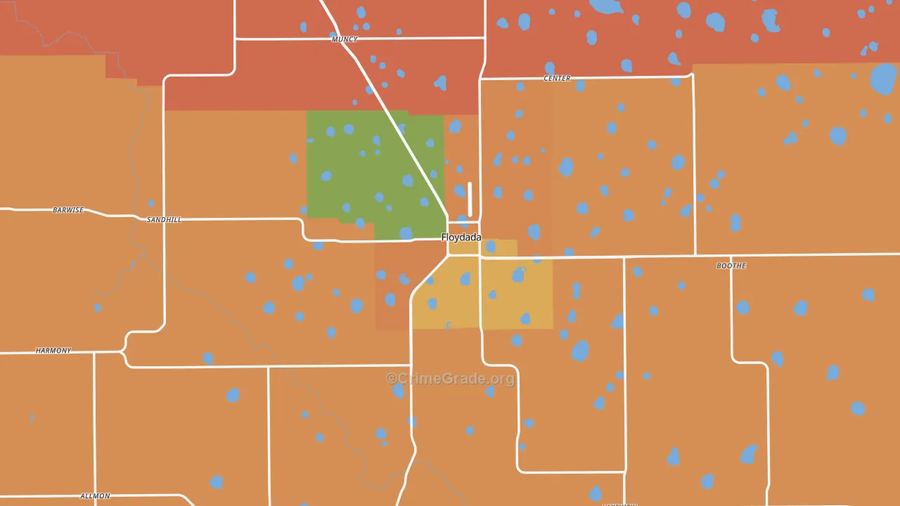 79235, TX Map of Theft Rates
