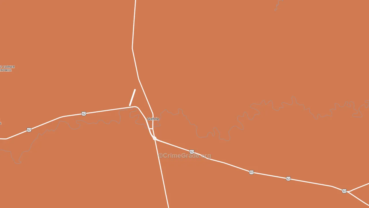 79236, TX Map of Theft Rates
