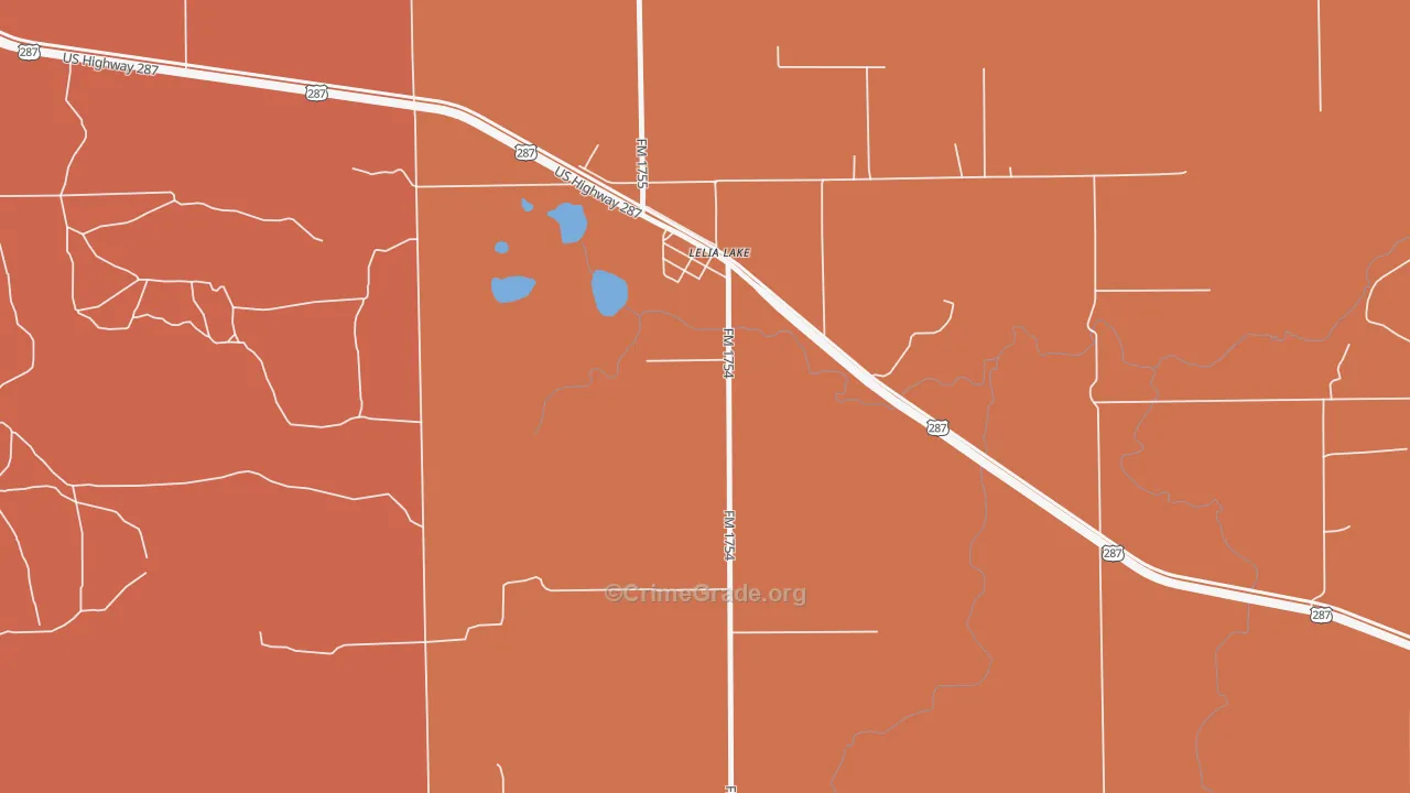 79240, TX Map of Theft Rates