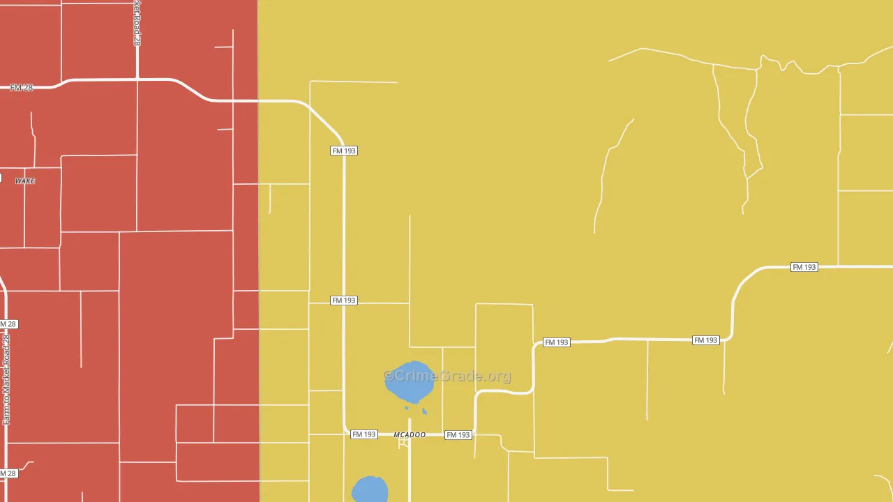 79243, TX Map of Theft Rates