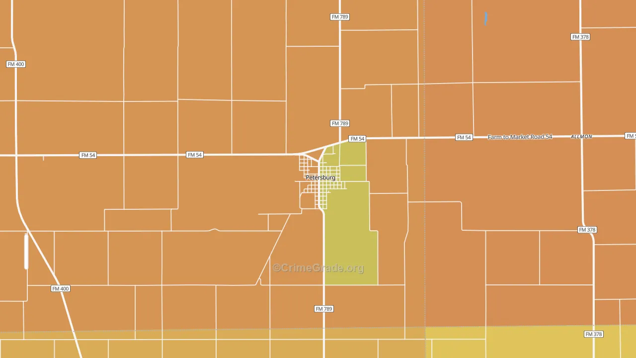 79250, TX Map of Theft Rates