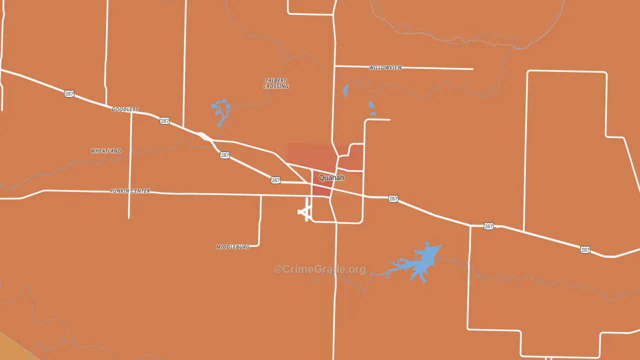79252, TX Map of Theft Rates