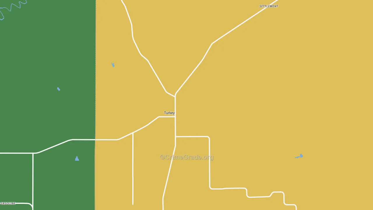 79261, TX Map of Theft Rates