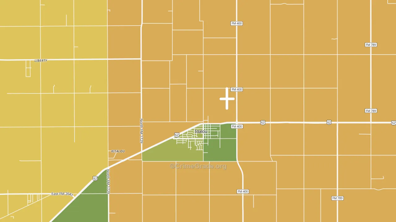 79329, TX Map of Theft Rates