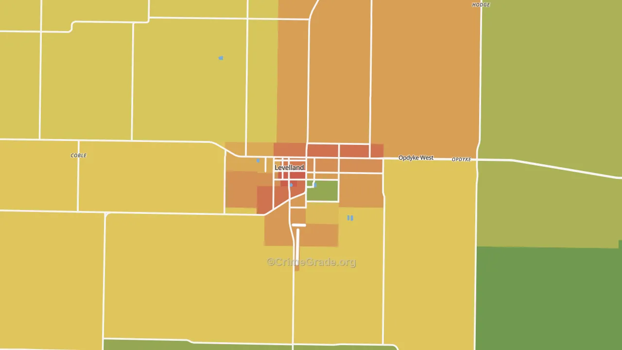 79336, TX Map of Theft Rates