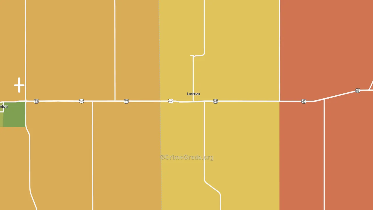 79343, TX Map of Theft Rates