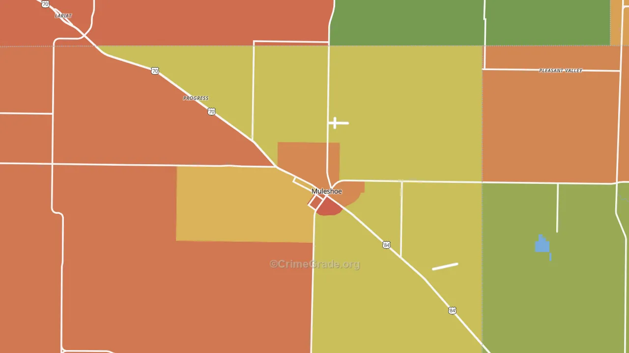 79347, TX Map of Theft Rates