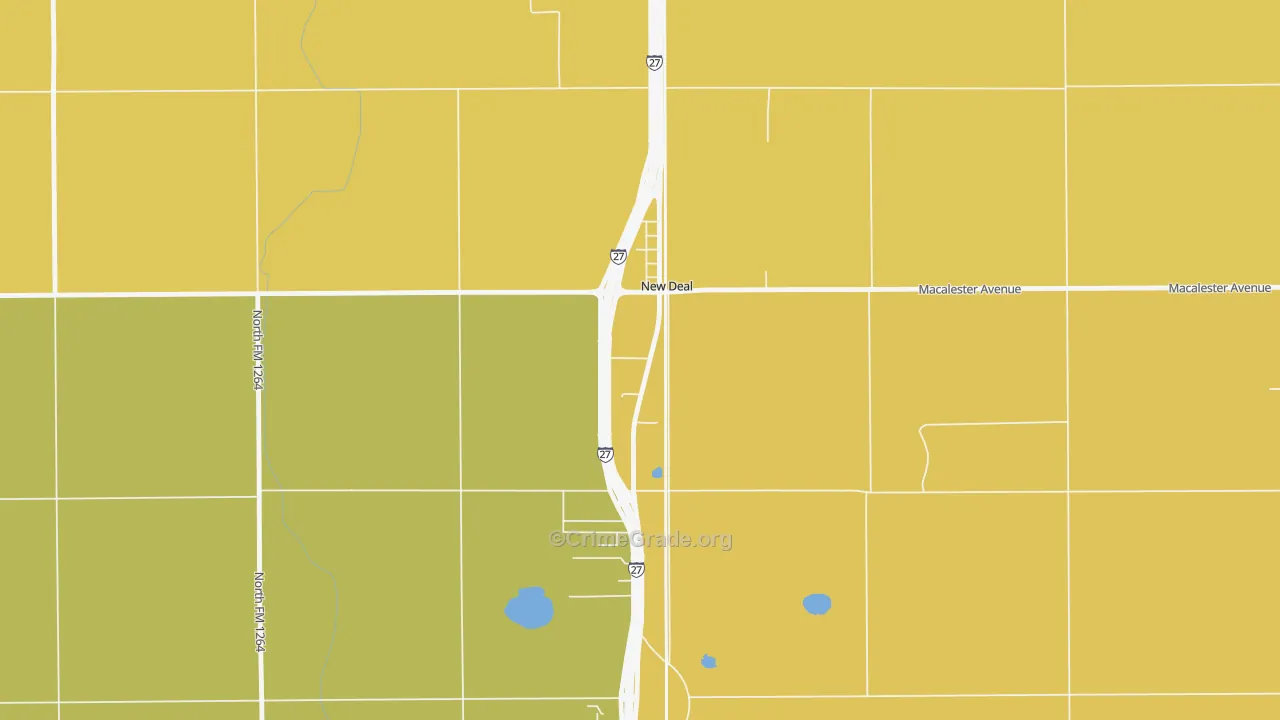 79350, TX Map of Theft Rates