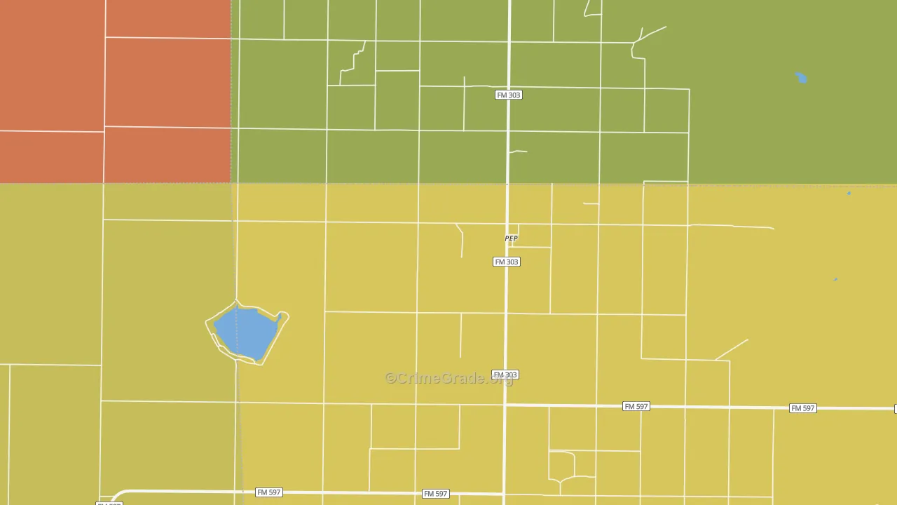 79353, TX Map of Theft Rates