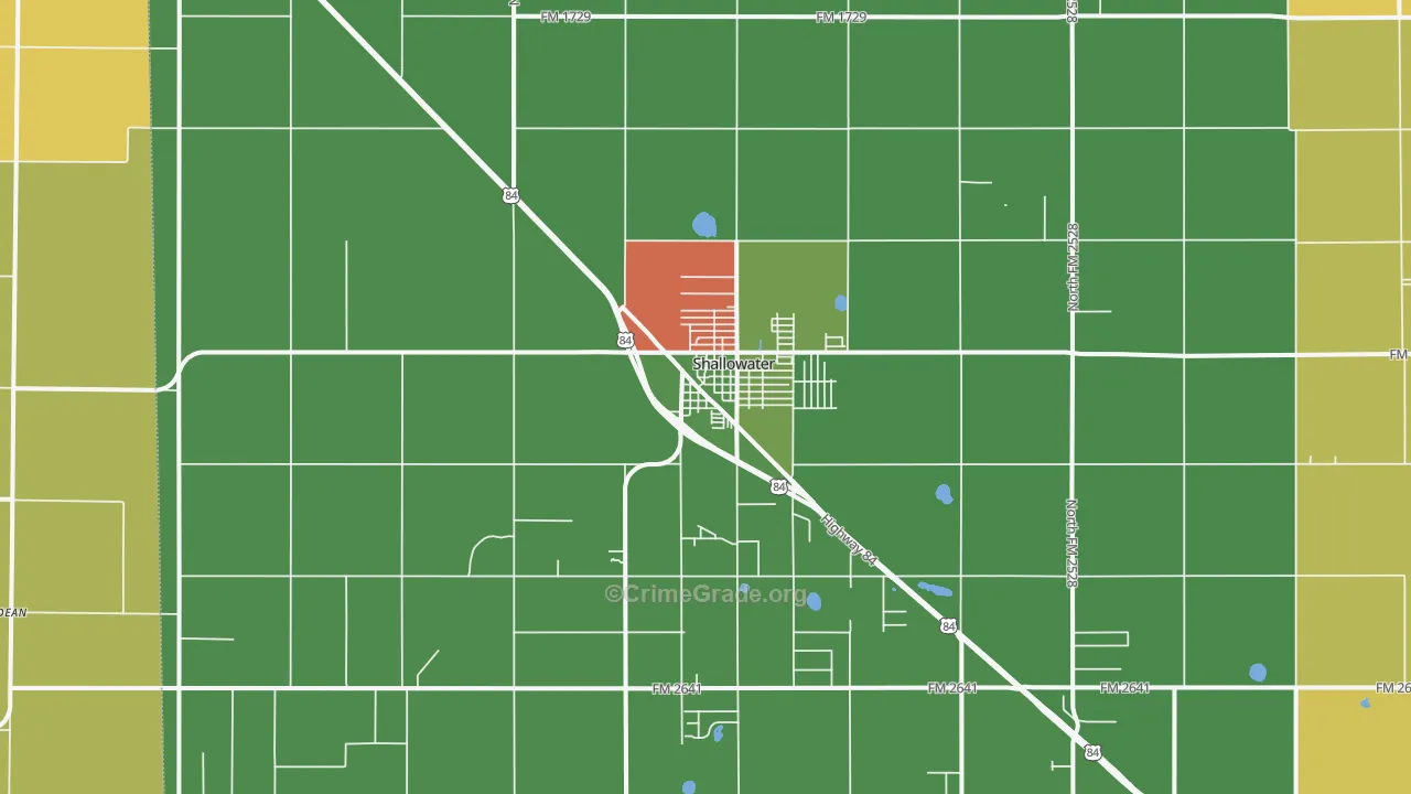 79363, TX Map of Theft Rates
