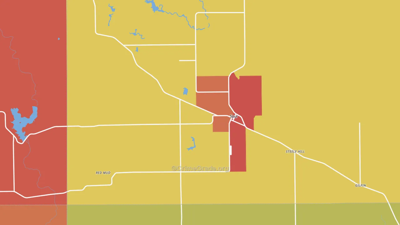 79370, TX Map of Theft Rates