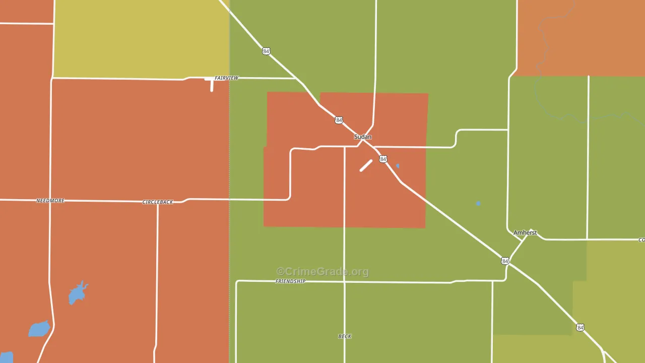 79371, TX Map of Theft Rates