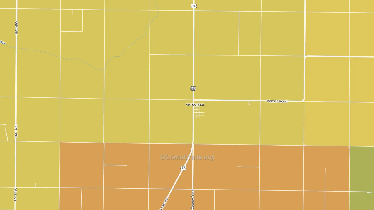 79380, TX Map of Theft Rates