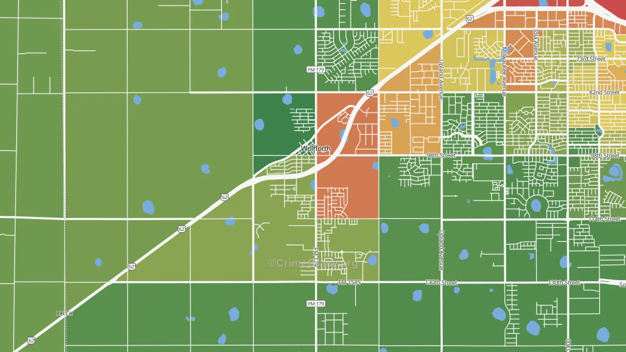 79382, TX Map of Theft Rates