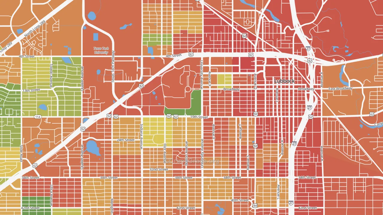 79409, TX Map of Theft Rates