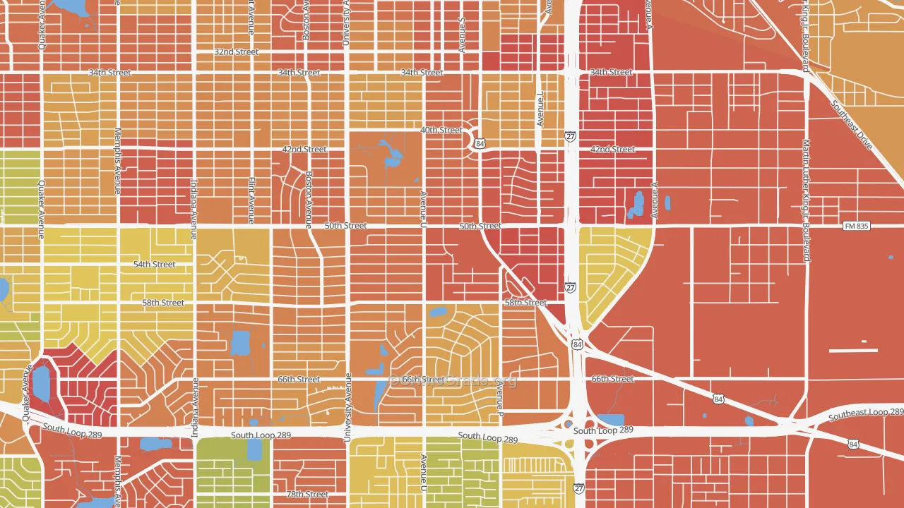 79412, TX Map of Theft Rates