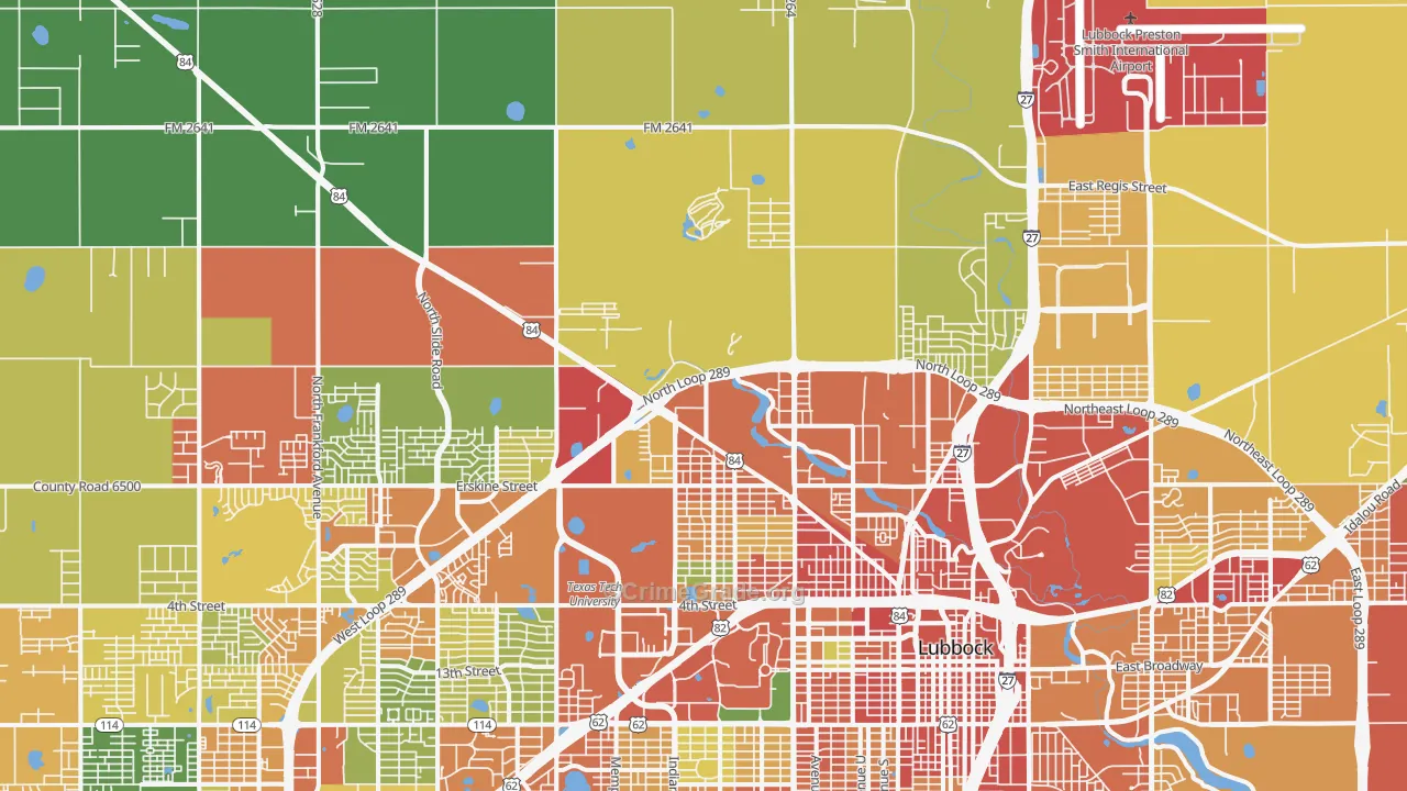 79415, TX Map of Theft Rates