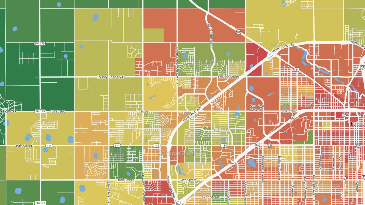 79416, TX Map of Theft Rates