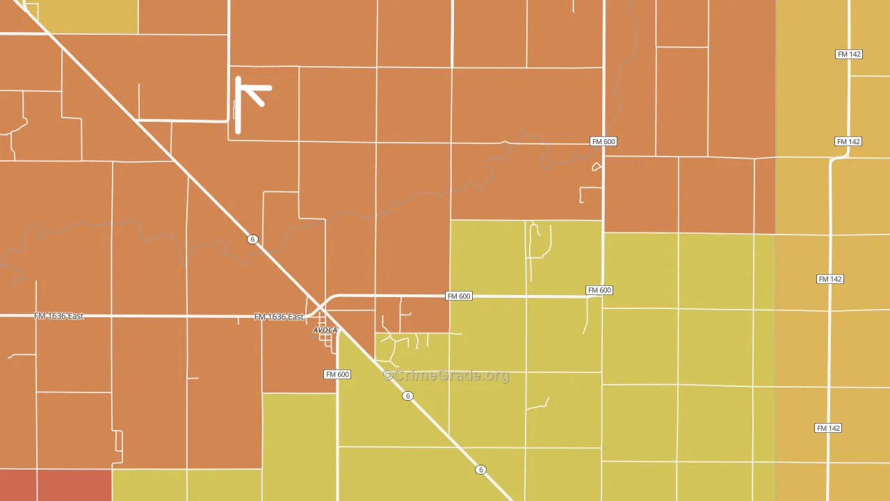 79503, TX Map of Theft Rates