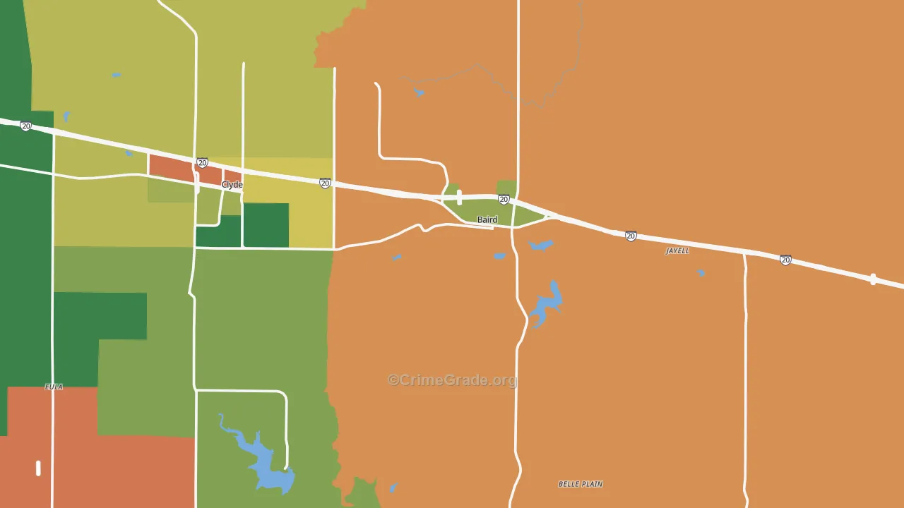 79504, TX Map of Theft Rates