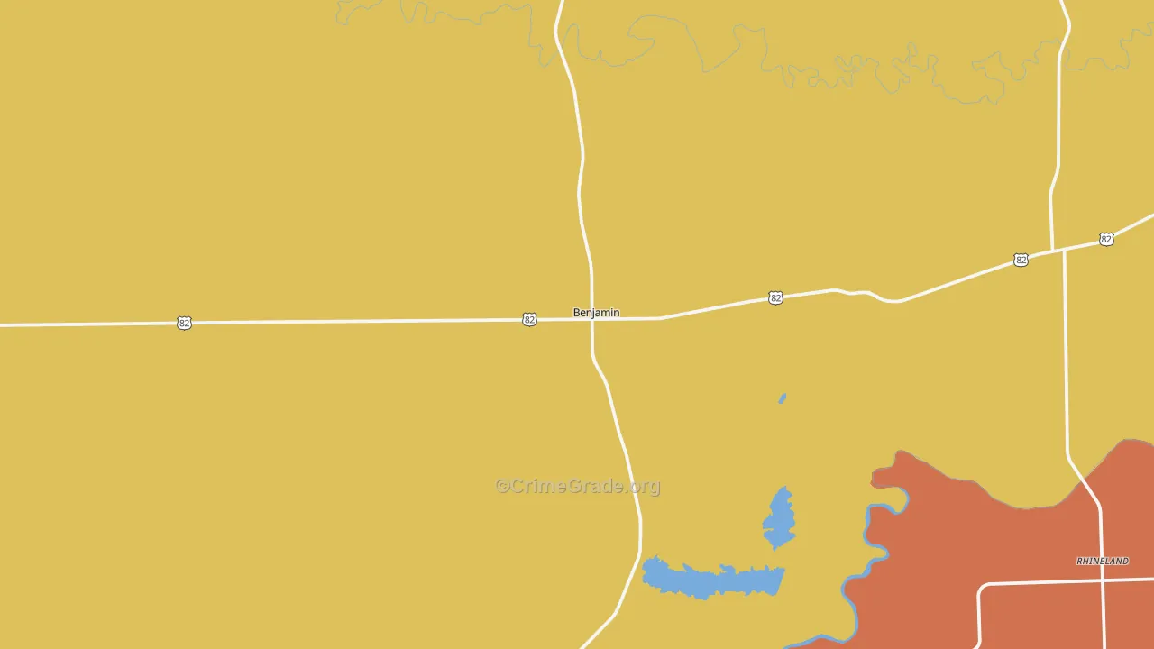 79505, TX Map of Theft Rates