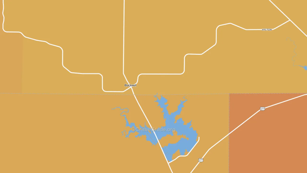 79506, TX Map of Theft Rates