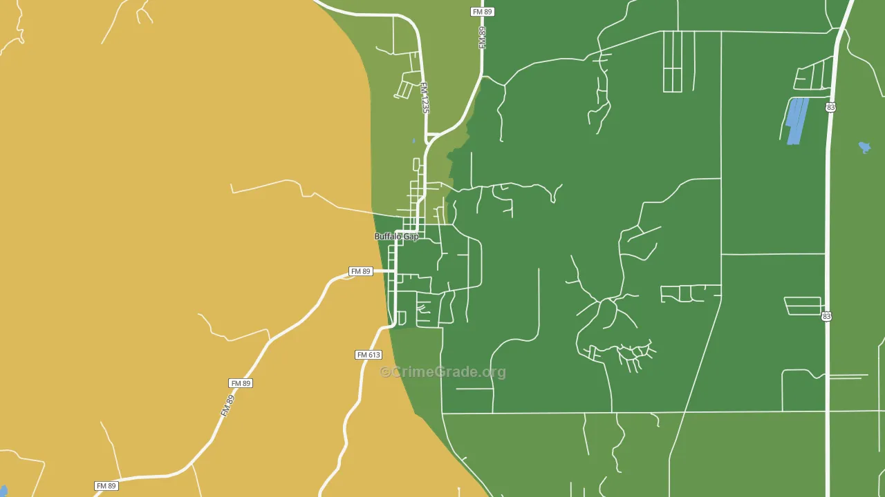 79508, TX Map of Theft Rates