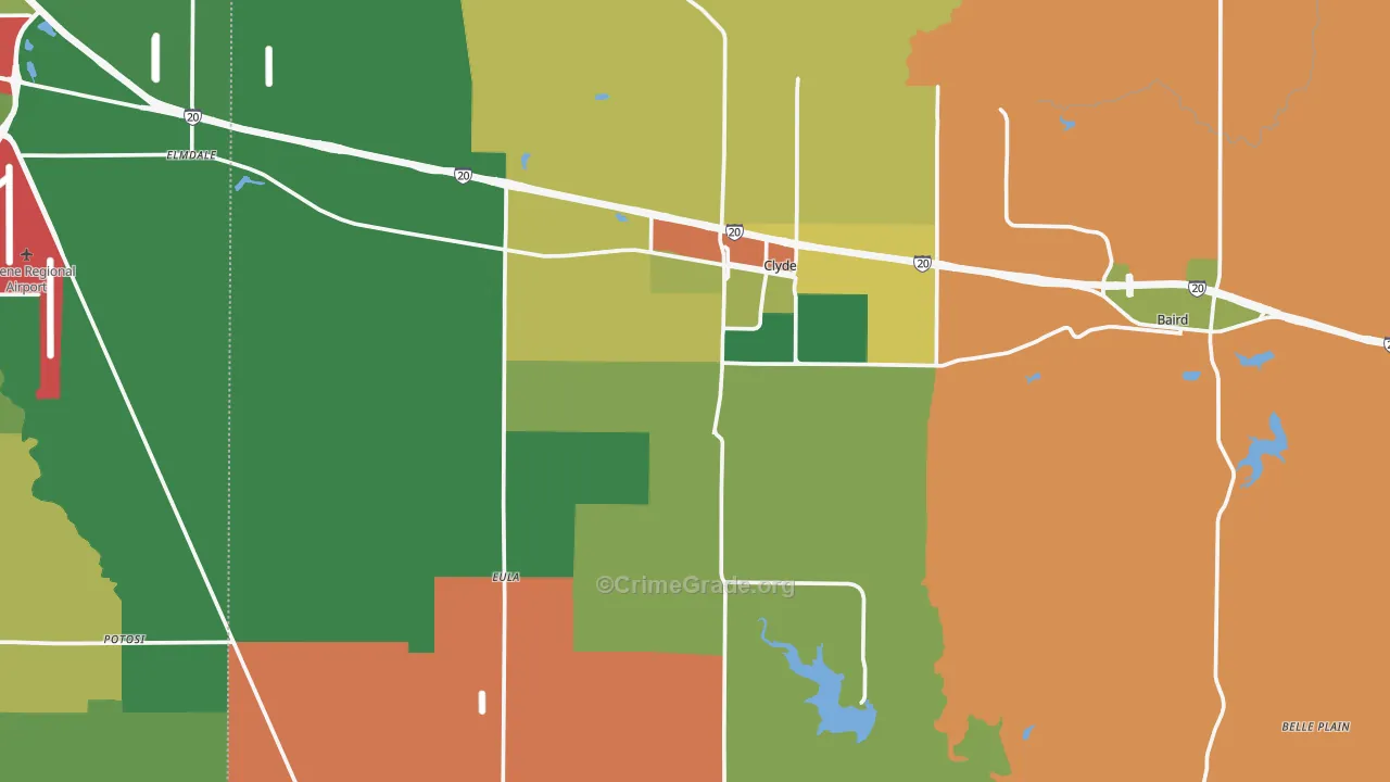 79510, TX Map of Theft Rates