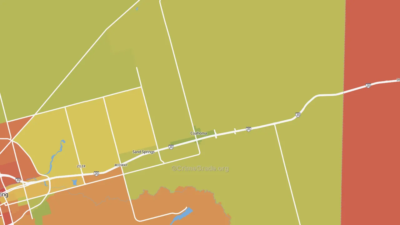 79511, TX Map of Theft Rates