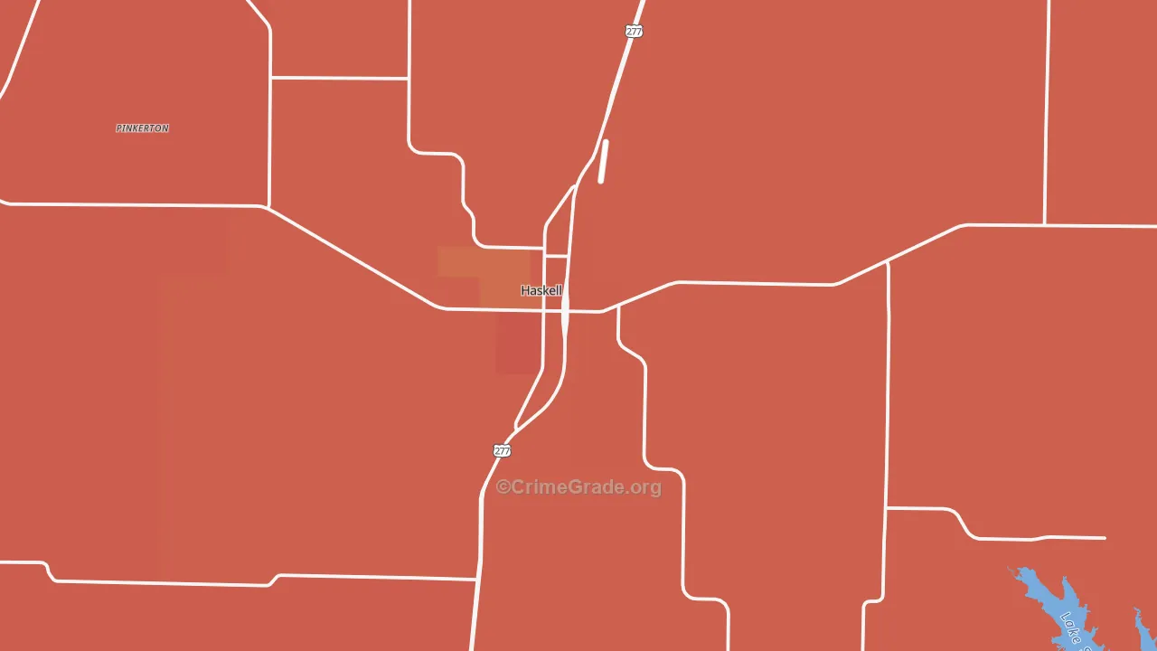 79521, TX Map of Theft Rates
