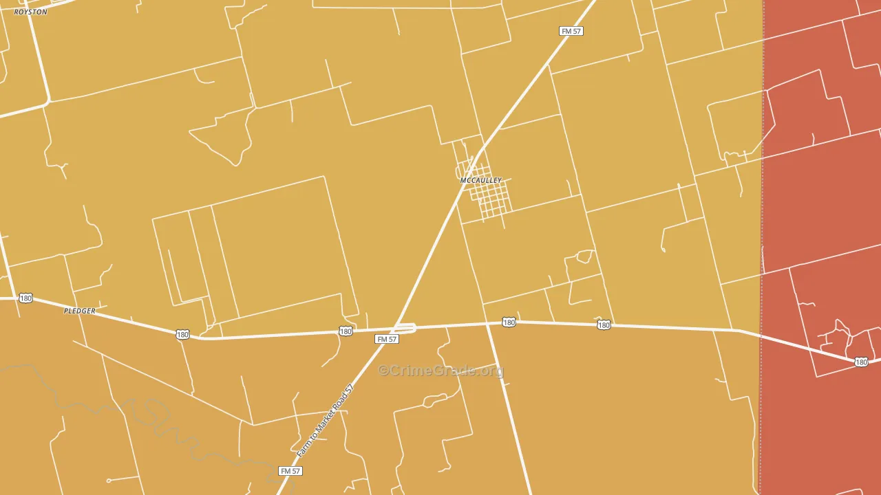 79534, TX Map of Theft Rates