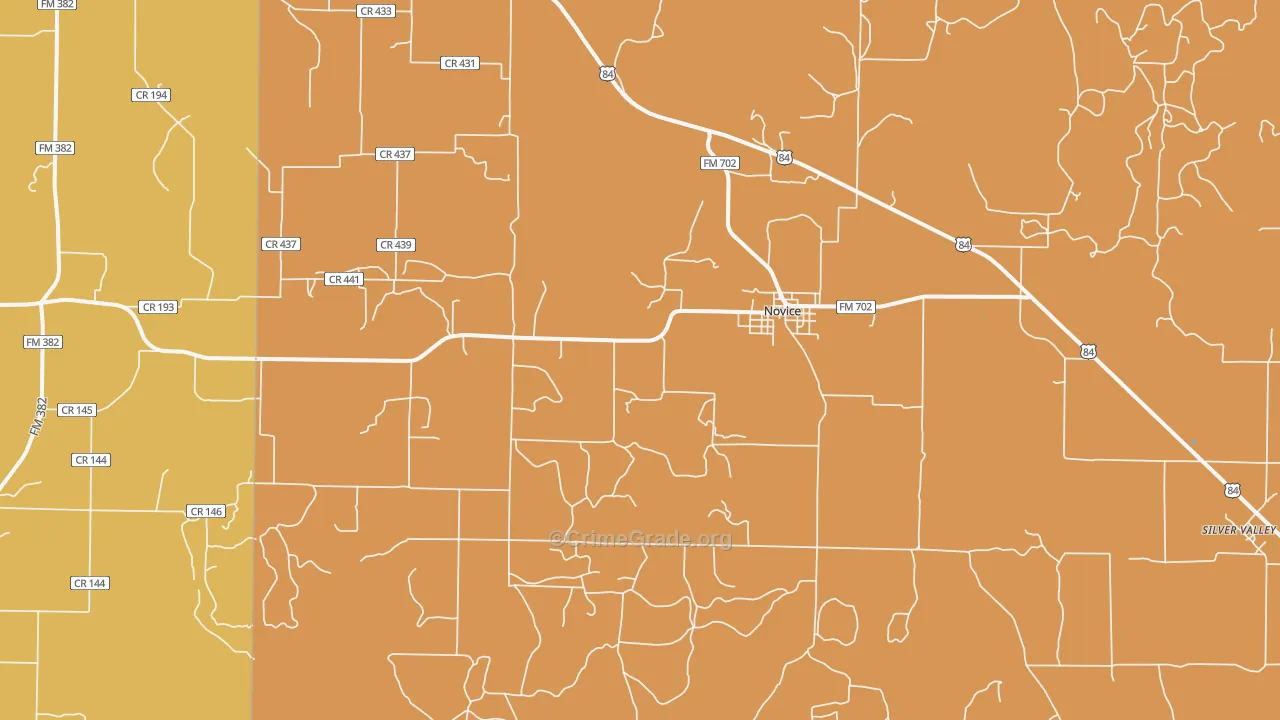 79538, TX Map of Theft Rates