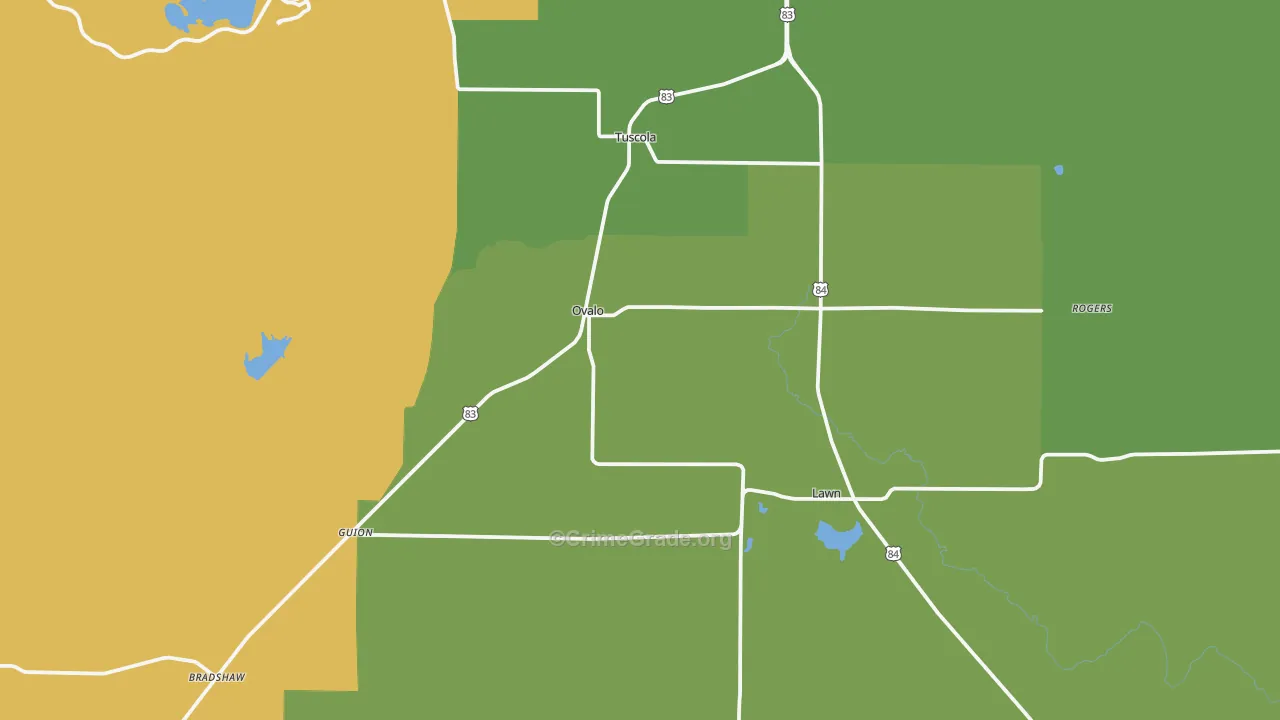 79541, TX Map of Theft Rates
