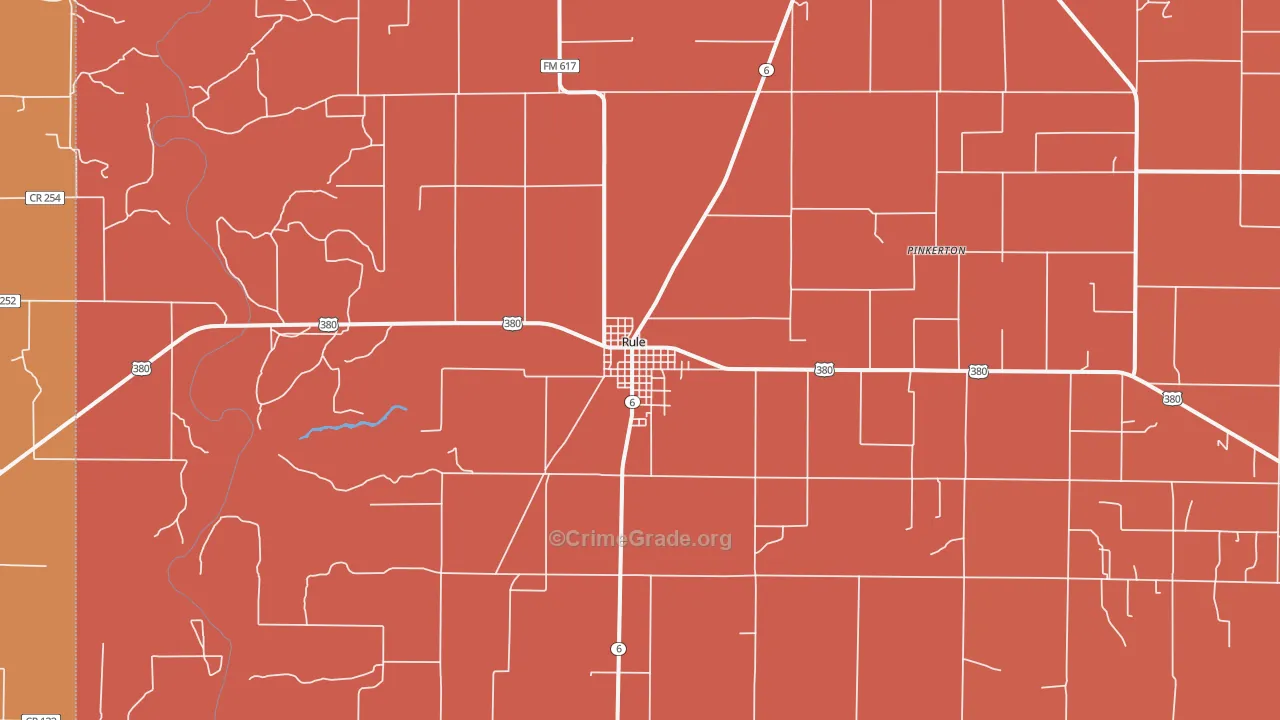 79547, TX Map of Theft Rates