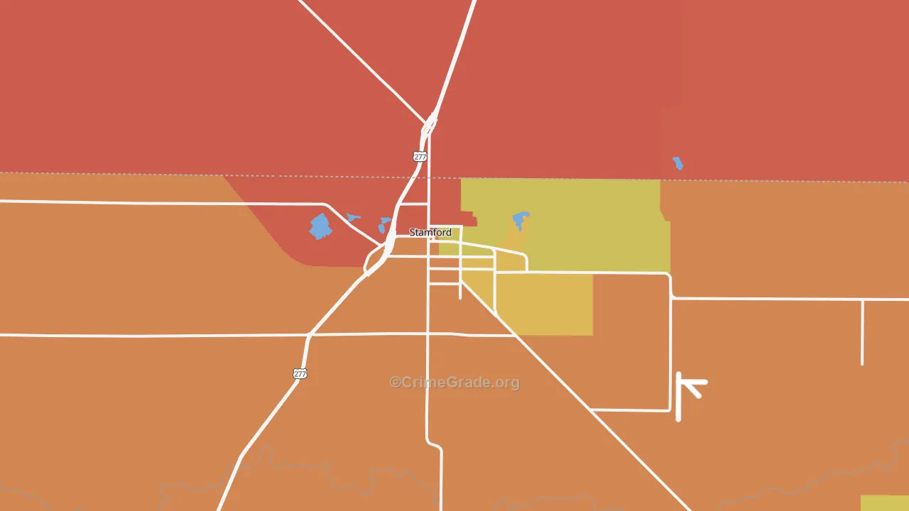 79553, TX Map of Theft Rates