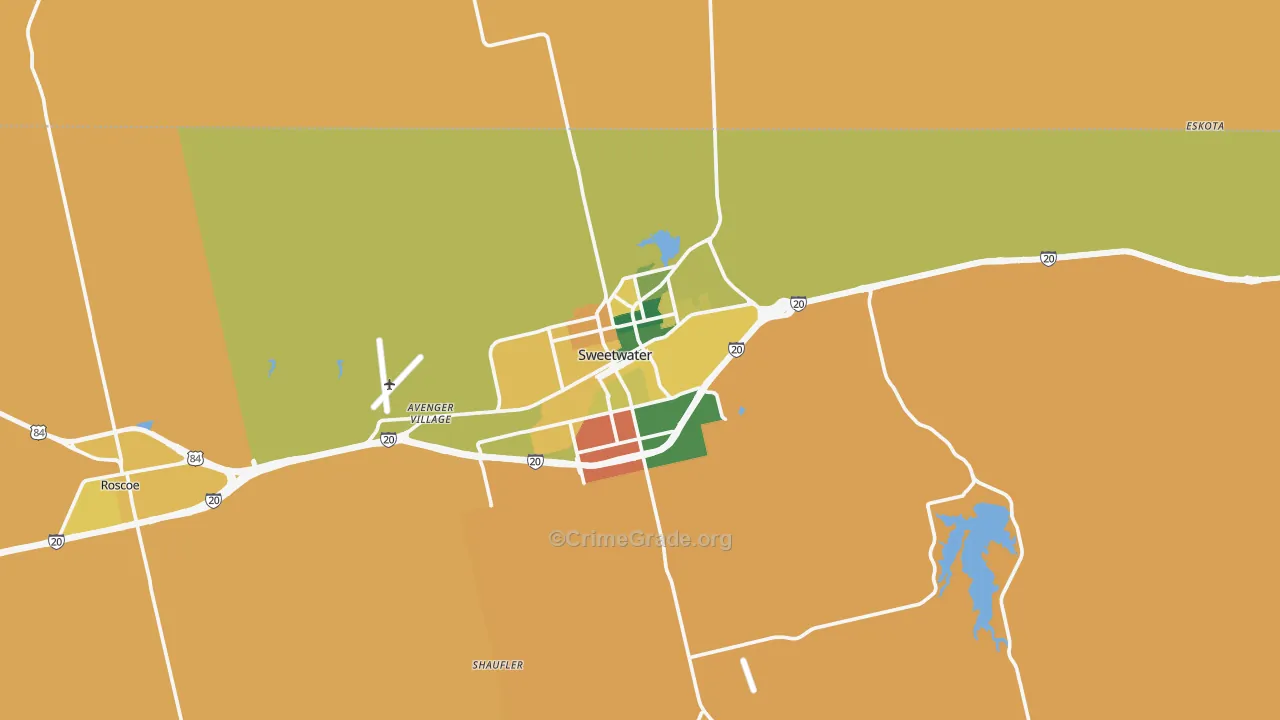 79556, TX Map of Theft Rates