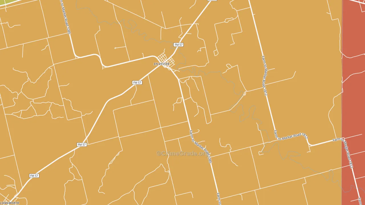 79560, TX Map of Theft Rates