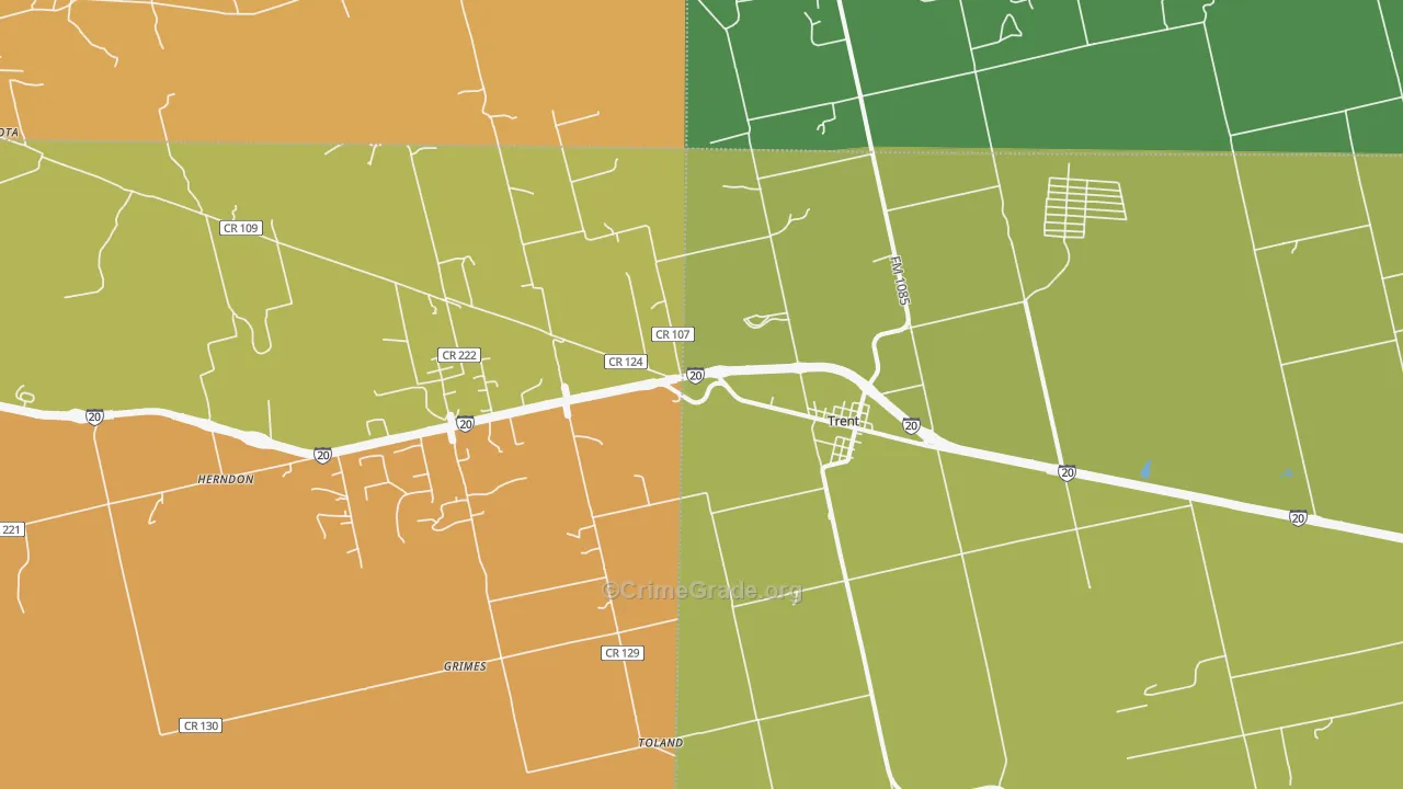 79561, TX Map of Theft Rates