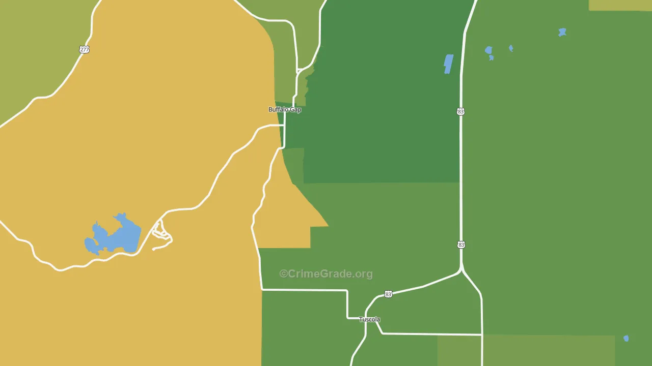 79562, TX Map of Theft Rates