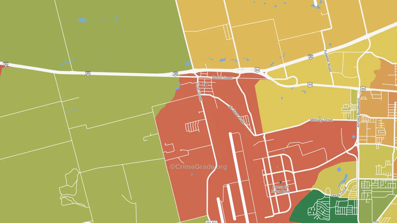 79563, TX Map of Theft Rates