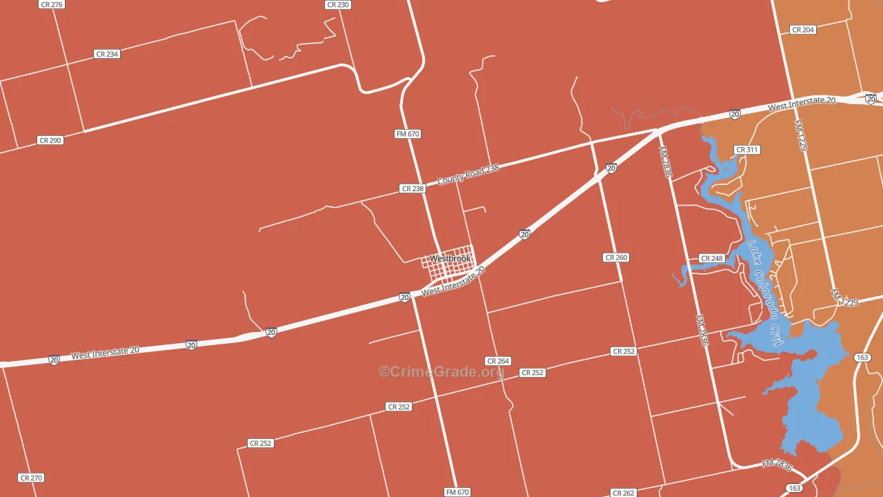 79565, TX Map of Theft Rates